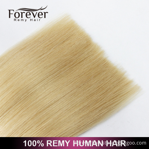 Forever high quality 100 real Indian remy human blonde #613 double drawn stick tip hair